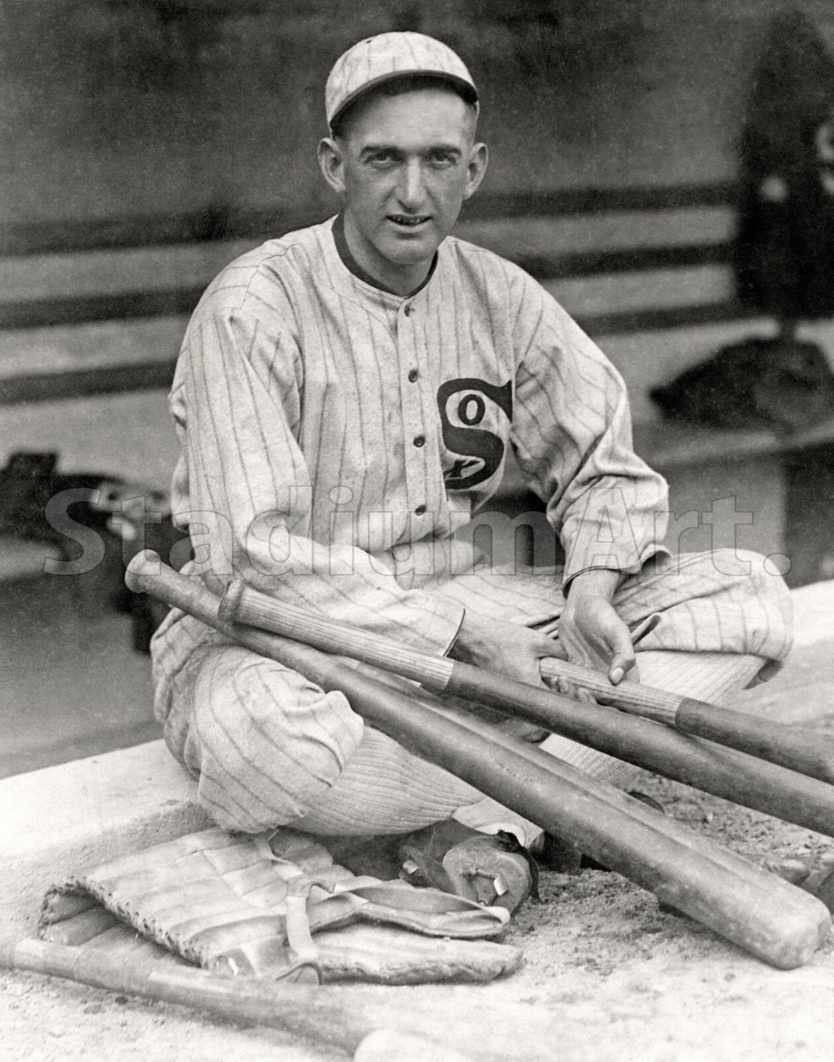 Shoeless Joe Jackson Chicago White Sox MLB Baseball Photo 11"x14" Print Sitting
