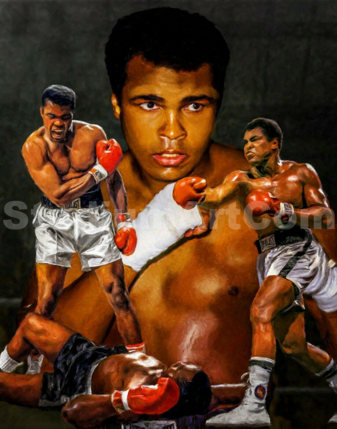 Muhammad Ali Boxer Liston Cassius Marcellus Clay Boxing Art 3 8x10-48x36 CHOICES