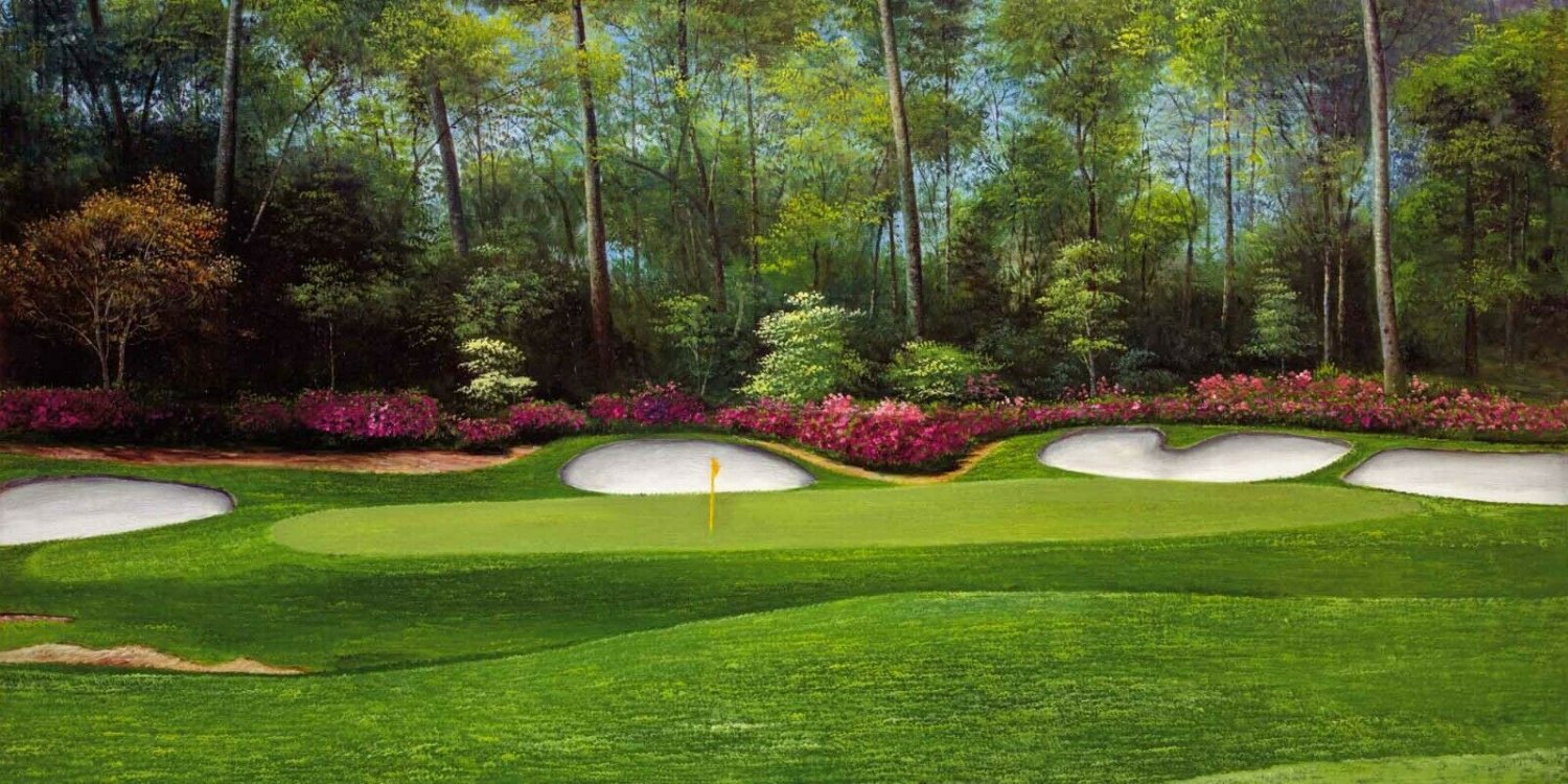 Augusta National Golf Club Course Masters Tournament Hole 13 Azalea Art ...