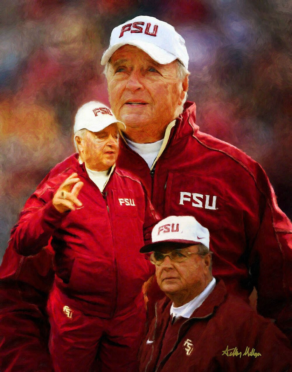 Bobby Bowden Coach Florida State Seminoles FSU Football Art 1 CHOICES 8x10-48x36