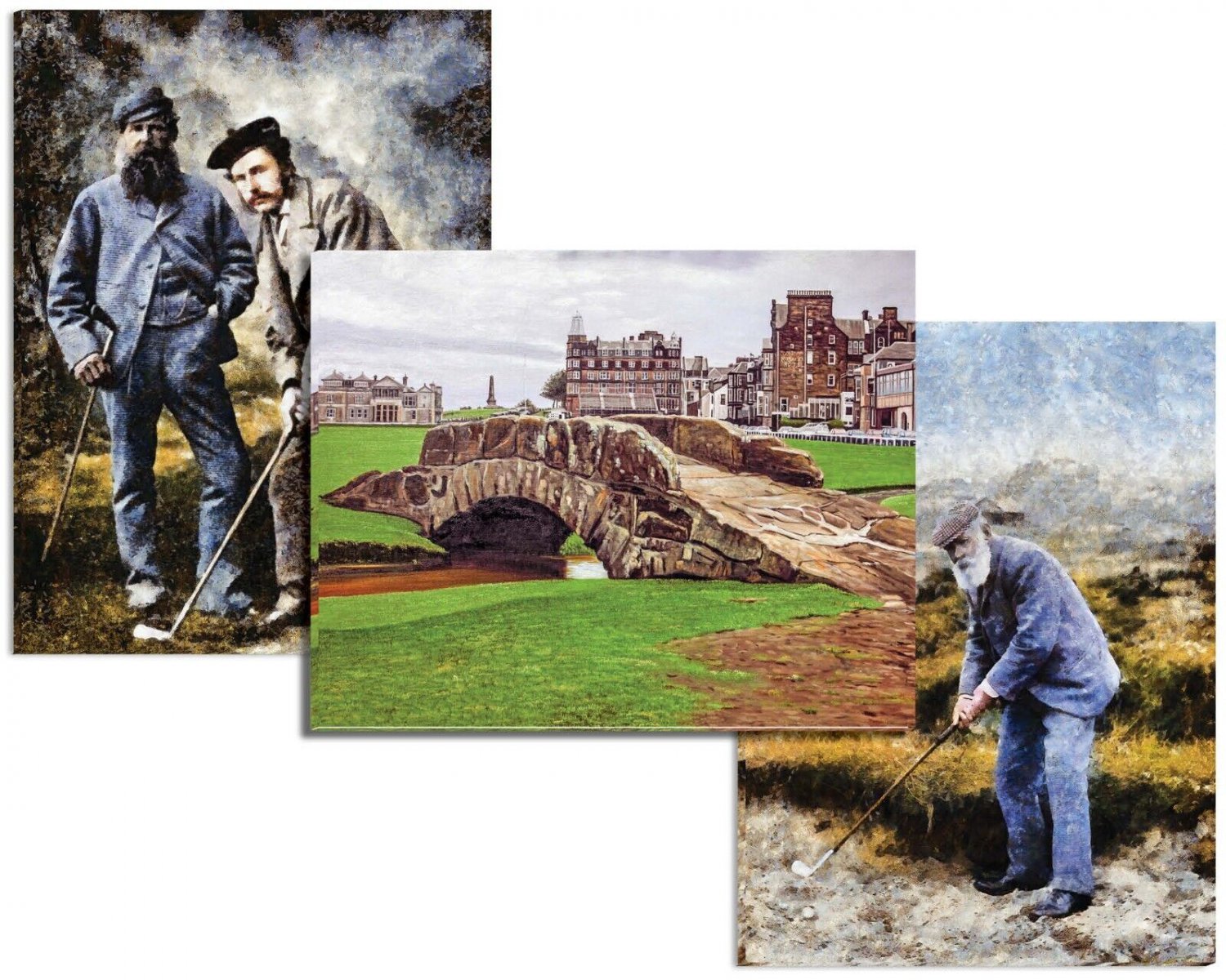 Tom Morris Sr Jr Old Young Father Son St Andrews Golf Golfer 3 Three Art Prints