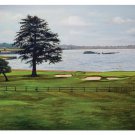 Pebble Beach Golf Links Club 18th Hole 18 Course PGA Wall Art Print 18RiOil19