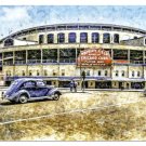 Wrigley Field Chicago Cubs Baseball Stadium MLB 1MC1 Oil Painting Art Print