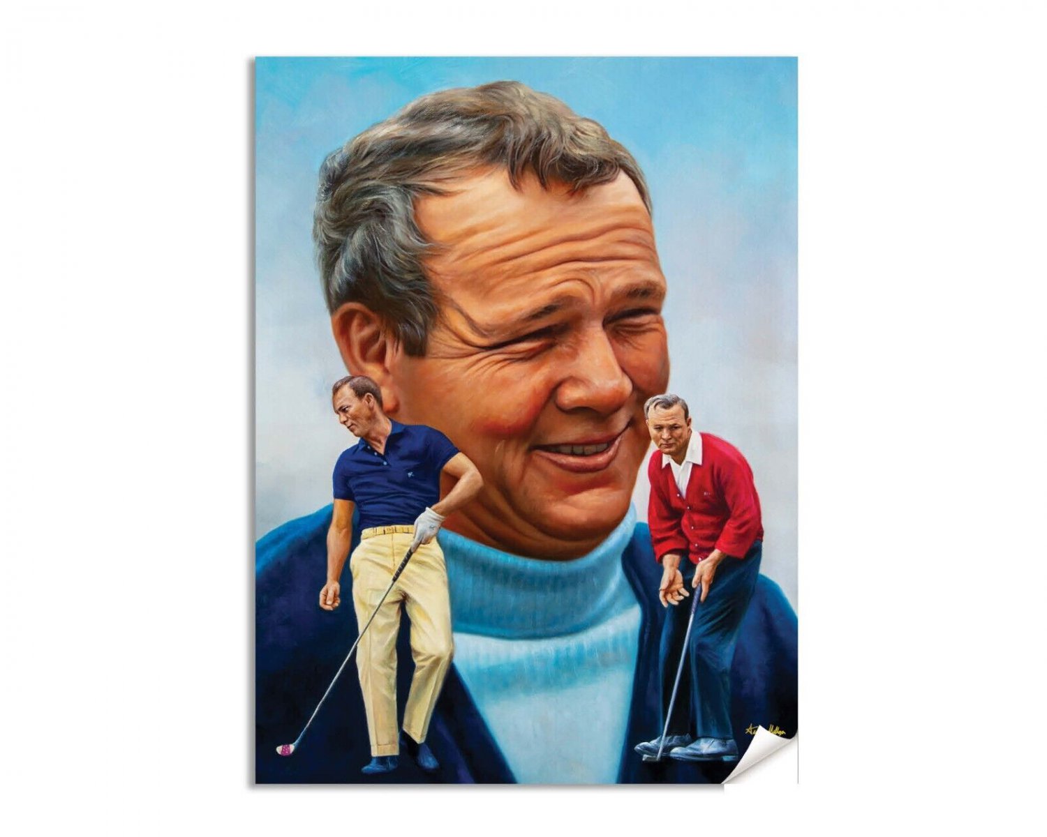 Arnold Palmer The King PGA Golf Pro Professional Golfer Champion Art Print 1AM3