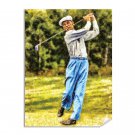 Ben Hogan Professional Golfer Bantam Ben The Hawk PGA Golf Art Print 2MC1