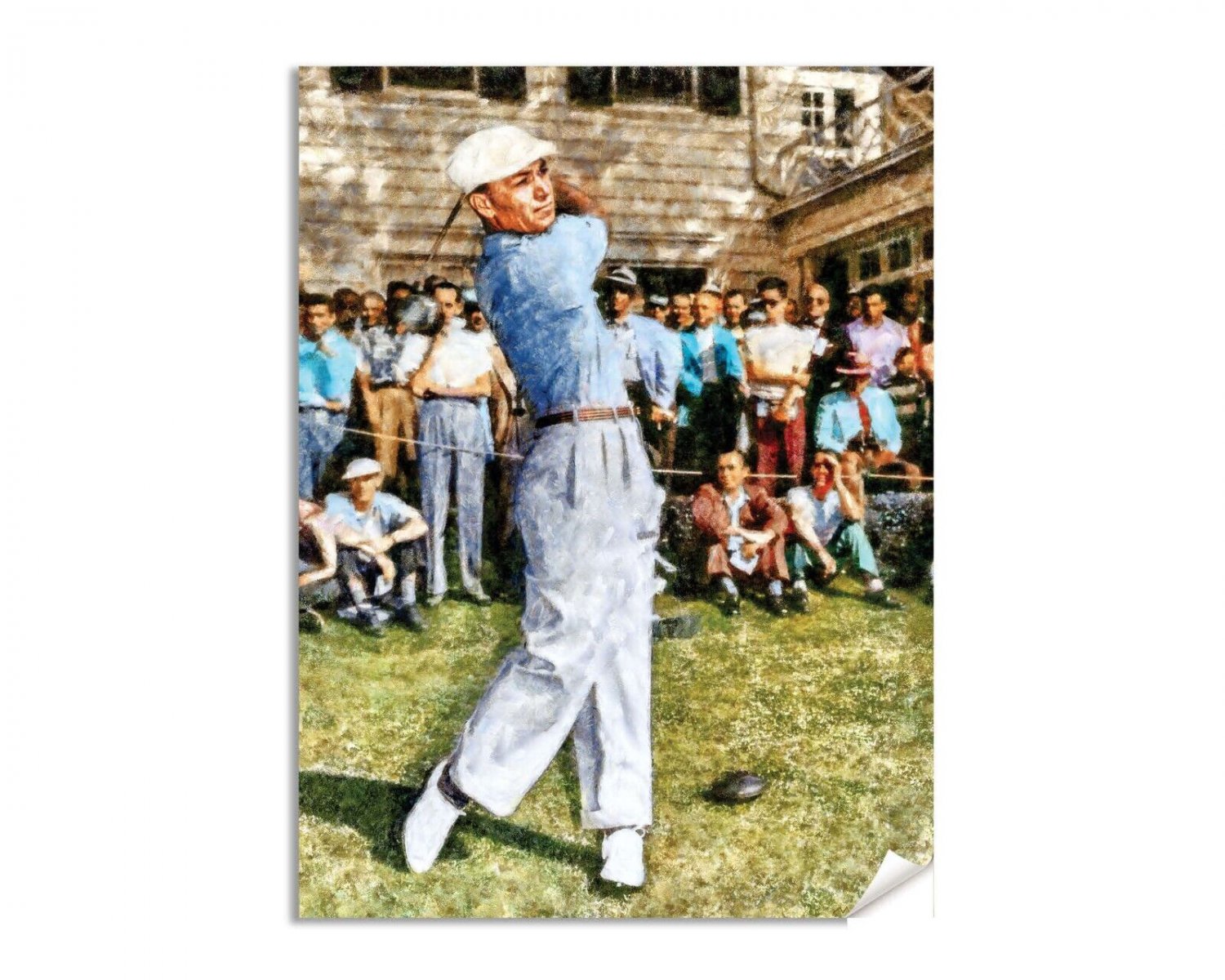 Ben Hogan Professional Golfer Bantam Ben The Hawk PGA Golf Art Print 1MC1