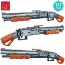 791 Pcs Military Weapon Gun Series Building Blocks Rifle Sniper Rifle Toys DIY