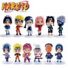 Anime Character Naruto Sasuke Action Figures Doll Vinyl PVC Model 12 Pcs Set