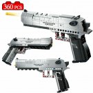 City Police SWAT Desert Eagle Pistol WW2 Gun Model Building Blocks Military