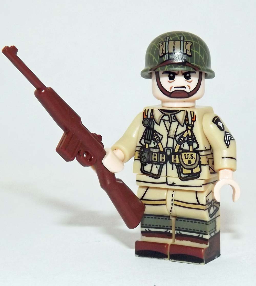 Lego Compatible 101st Airborne Paratrooper D Day WW2 Custom Minifigure Toys