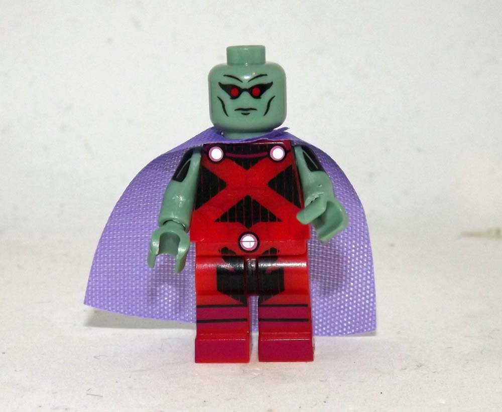 Lego Compatible Martian Manhunter Red Dc Comic Custom Minifigure Toys