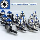 Captain Rex and 501st Legion Clone Trooper Star Wars Clone Wars Minifigures Lot of 12 + Rex