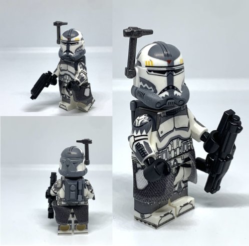Wolfpack Clone Trooper Minifigures Commander Wolffe