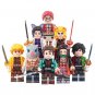 Demon Slayer 8 Set Toy Gift Minifigure Custom Lego Figures