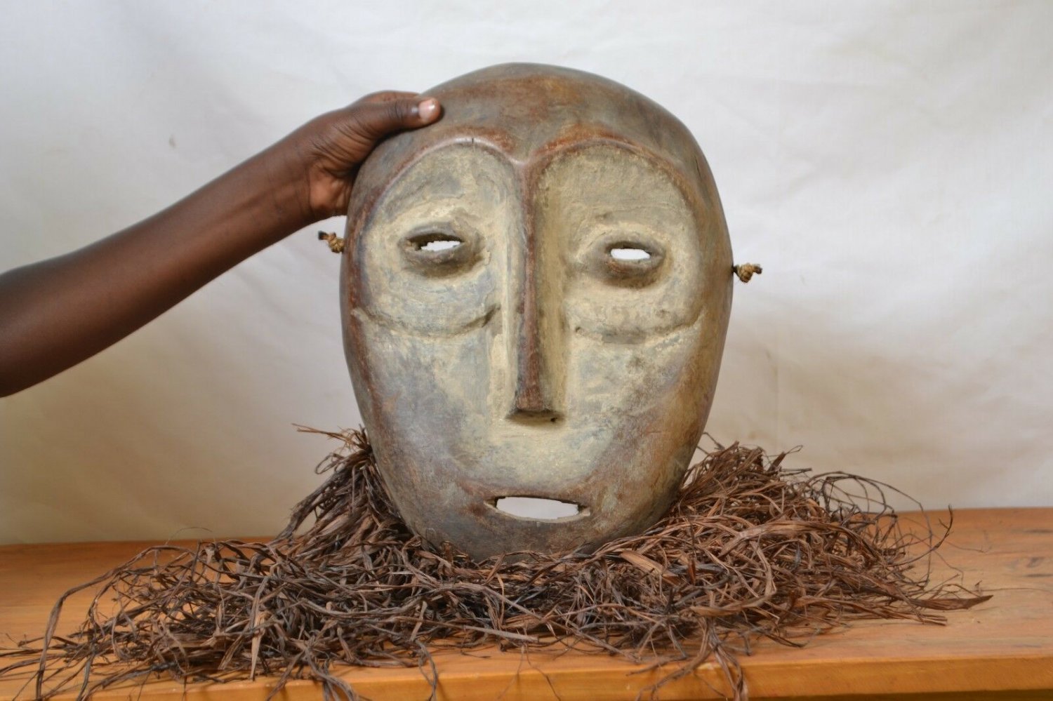 Lega dance Mask from pangi region Congo DRC (African tribal art).