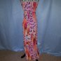 APT 9 Leopard Cheetah Pink Orange Maxi Dress XS S