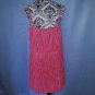 NWT FOREVER 21 Pink Ruffle Pleated Lined Mini Dress L