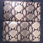 Black Gold Gray Silver Snakeskin Wallet Clutch