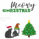Meowy Christmas Card Funny Play On Words Digital Download Print From Home