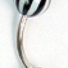 12 Gauge Black & White Belly Ring