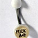 12 Gauge 'Fuck Me' Belly Ring