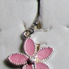 14 Gauge Pink Flower Dangle Belly Ring