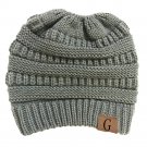 Winter Knitted Beanie Hats GRAY