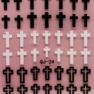 TM Nail Art 3D Decal Stickers Cross Christian Easter Christmas QJ-24