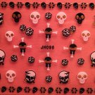 TM Nail Art 3D Decal Stickers Halloween Skull Bones Dice JH096
