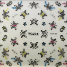 TM Nail Art 3D Decal Stickers Pretty Butterflies w/ Colored Dots XF252 YG294