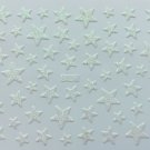 TM Nail Art 3D Glitter Decal Stickers White Stars Glittery