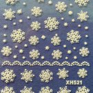 TM Nail Art 3D Decal Stickers Various Snowflakes Christmas Winter Holidays XH521