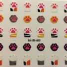 TM Nail Art 3D Decal Stickers Paw Prints Cat Paw Prints Dog Paw Prints QJ-3D-603