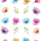 Water Color Flowers W  Water Transfer  D  NailArt