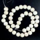 Natural White Magnesite Turquoise Spacer Round Bead 15" 8mm