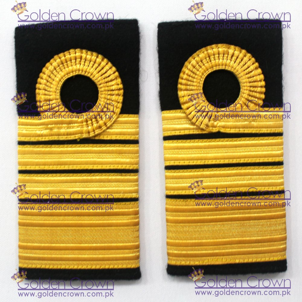 Navy Commander shoulder straps, Navy Captain shoulder straps