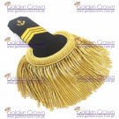 Military Uniform Epaulettes Gold Bullion Fringe