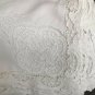 10 VINTAGE LINEN ITALIAN POINT DE VENISE NEEDLE LACE DINNER NAPKINS 22â Monogram