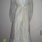 Vintage 60s Chiffon Lace Wedding Dress Edwardian Bridal Gown Beads Pearls