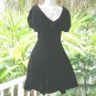 Vintage Draped Velvet Swing Dress 30s Style Full Sweep Dance Party Dress