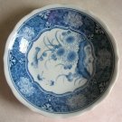Vintage Decorative Chinese Porcelain Bowl Blue White Floral Asian Rice Dish 2 of