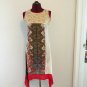 NWOT Jini-Nimi Sequin Ethnic Silk Floral Color Block Dress Kurtis