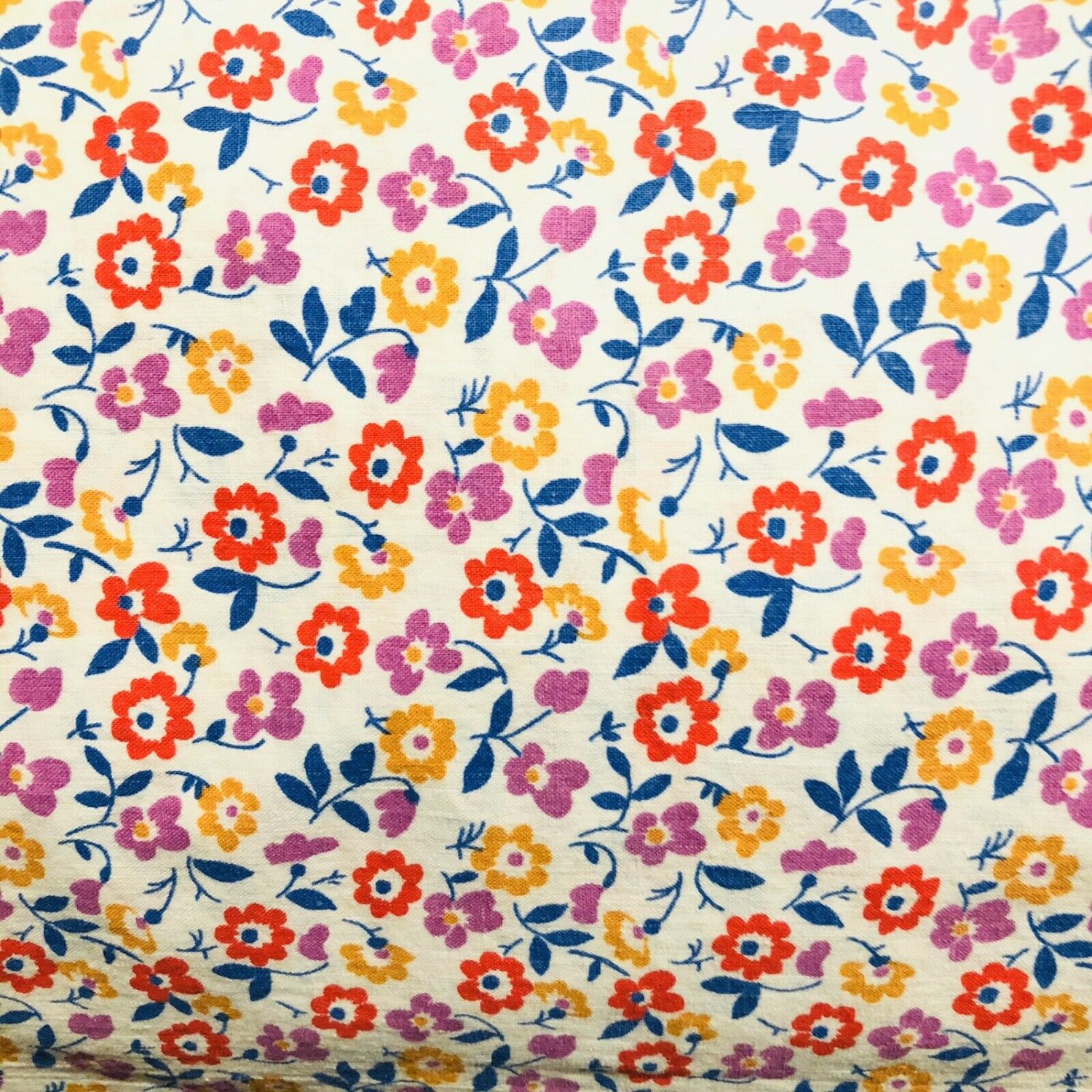 Adorable 30s Vintage Cotton Floral Fabric 35"2 x 2.88 Yds