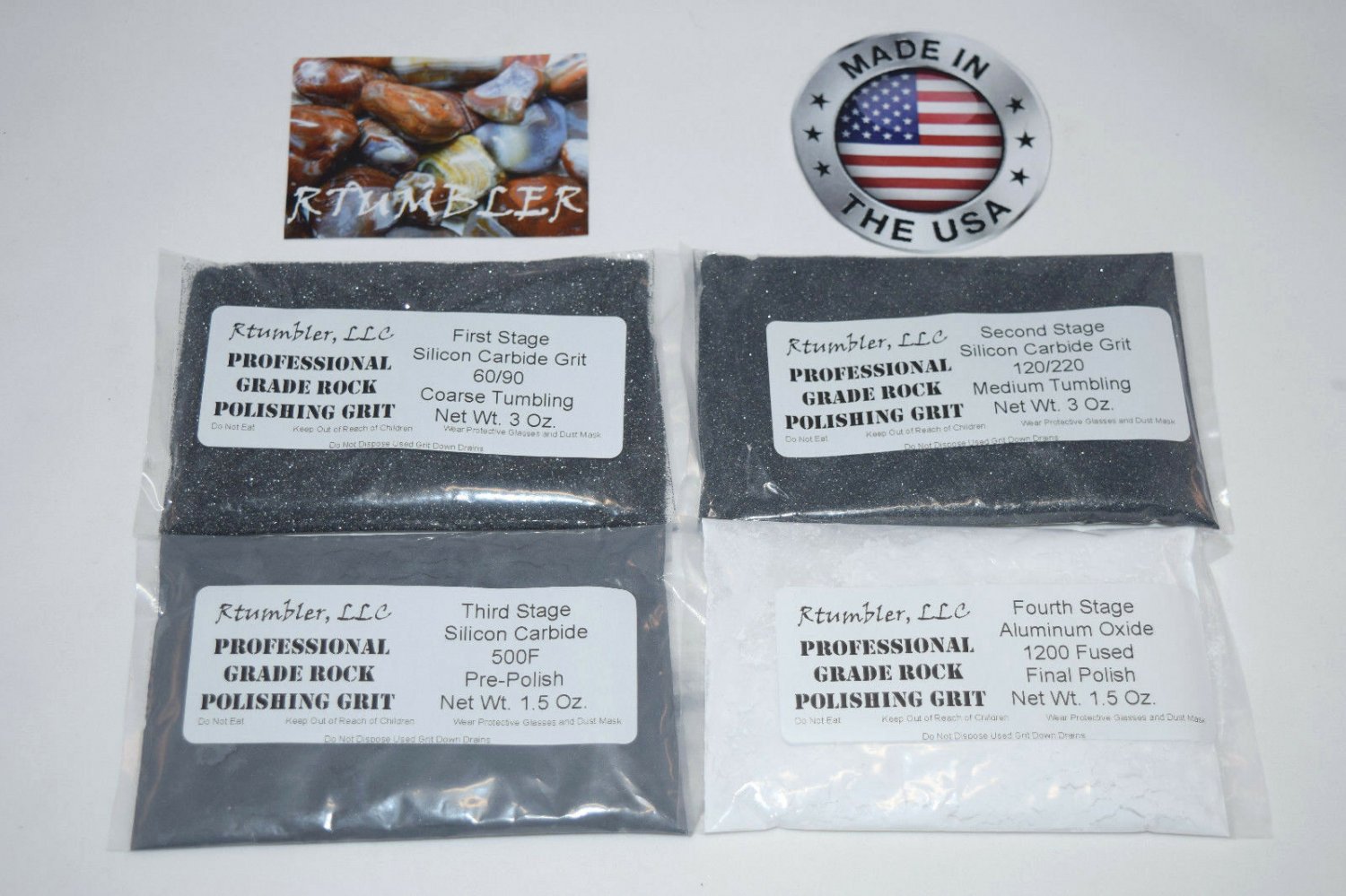 Harbor Freight Rock Polishing Tumbling Grit For 3 lbs Tumblers Made In