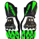 Kawasaki Ninja Motorcycle Racing Leather Gloves ZX10R