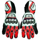 Yamaha Race Pro MotoGP Motorbike Leather Gloves Red