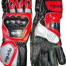 Aprilia Motogp Motorbike Racing Leather Gloves