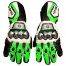 Yamaha Race Pro MotoGP Motorbike Leather Gloves Green