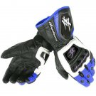 Suzuki Hayabusa MotoGp Motorbike Leather Racing Gloves Blue