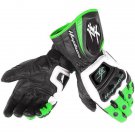 Suzuki Hayabusa MotoGp Motorbike Leather Racing Gloves Green